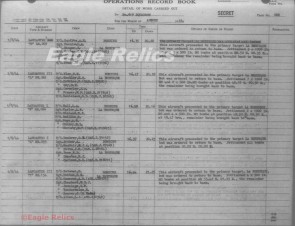 619 Sqn Lancaster Wireless operators log book *lots of combat entries* image 2