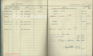 619 Sqn Lancaster Wireless operators log book *lots of combat entries* image 5