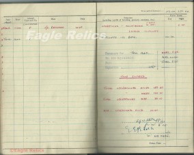 619 Sqn Lancaster Wireless operators log book *lots of combat entries* image 8