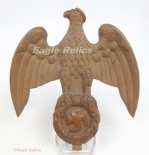 3rd Reich Impressive Eagle –  Wooden Ornament image 1