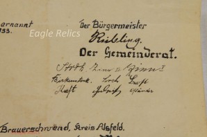 Freedom of The Town Declaration For Adolph Hitler image 4