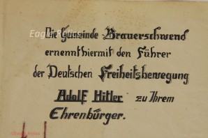 Freedom of The Town Declaration For Adolph Hitler image 6