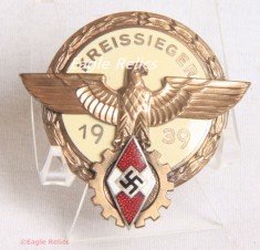 Kreissieger HJ Badge – Herman Aurich image 1