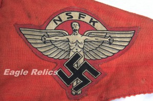 National Sozialistisches Kraftfahr Korps -National Socialist Motor Corps – Red Car Pennant image 3