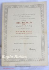 1944 Gausieger Award Document image 1