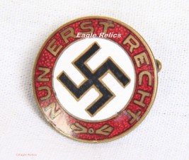 “Nun Erst Reich” Pre NSDAP Party Badge image 1