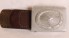 Luftwaffe Aluminium Buckle – Tabbed with Brown Belt image 2