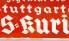 Stuttgarter Ns-Kurier” Enamel Sign. image 2