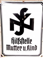 Hilfstelle -Social Welfare- Enamel Sign image 1