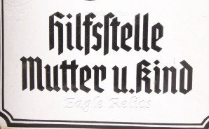 Hilfstelle -Social Welfare- Enamel Sign image 3