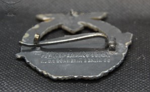 Schnellboot-Kriegsabzeichen – 2nd Pattern  Torpedo Boat War Badge. image 5