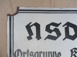 NSDAP Ostgruppe Enamel Sign – Documented image 3