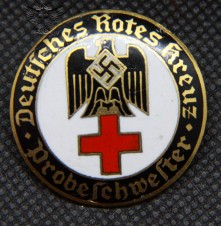 Deutsches Rotes Kreuz – Brosche ” Probeschwester ” Drk Sister’s Enamel Brooch image 1