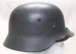 Kreigsmarine Stahlhelm M35 – KM M35 Single Decal Helmet. image 6