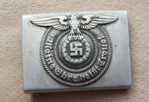 ϟϟ Koppelschloß für Mannschaften und Unteroffizier ϟϟ Aluminium Buckle O/R image 1