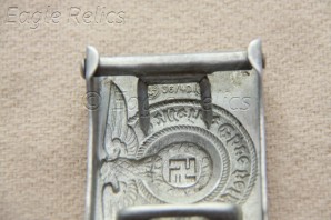 ϟϟ Koppelschloß für Mannschaften und Unteroffizier ϟϟ Aluminium Buckle O/R image 6