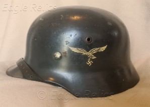 Luftwaffe ex double decal M35 helmet image 1