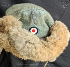 German Army Officer winter fur hat image 5