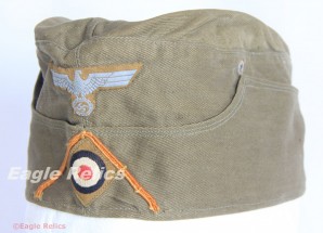 Clements Wagner Afrika Korps M34 Side Cap – Orange Soutache image 1