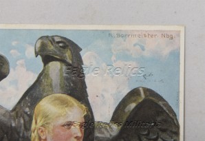 Reichsparteitag Nürnberg 1938 – “Nuremberg BDM Party Rally” Postcard image 2