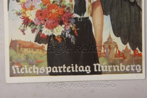 Reichsparteitag Nürnberg 1938 – “Nuremberg BDM Party Rally” Postcard image 3